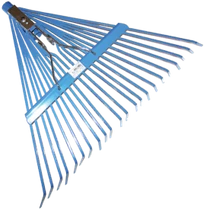 Lombseprű lemezes fogú rugós erősítéssel (nyél nélkül)